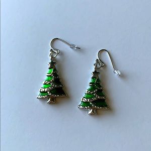Christmas Tree Dangle Earrings